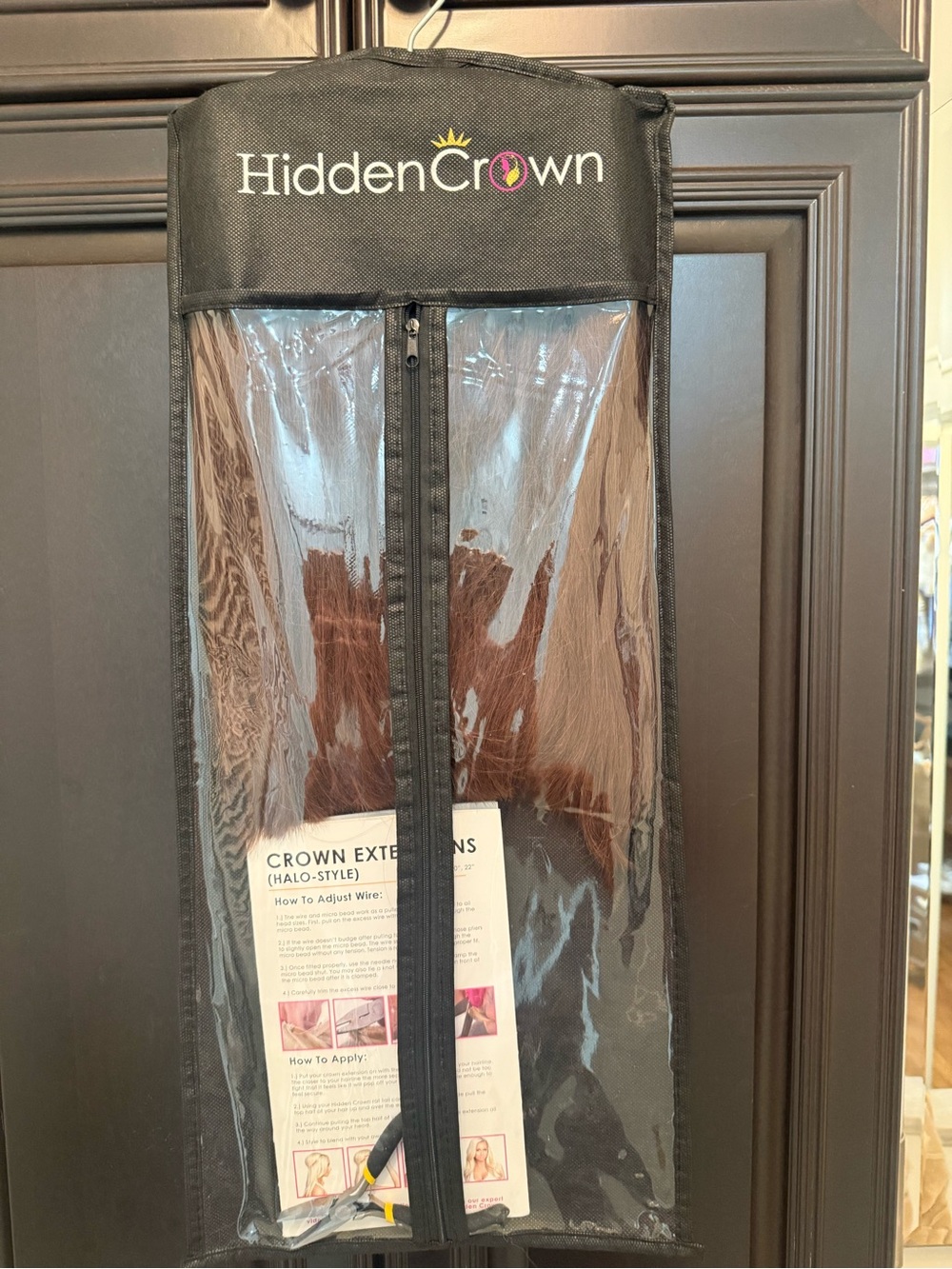 Hidden Crown Halo Extensions Women's Hairpiece - Rich Brown (#3)